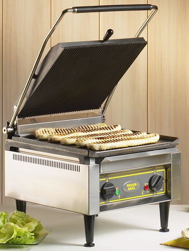 Contactgrill,large,dubbel geribd